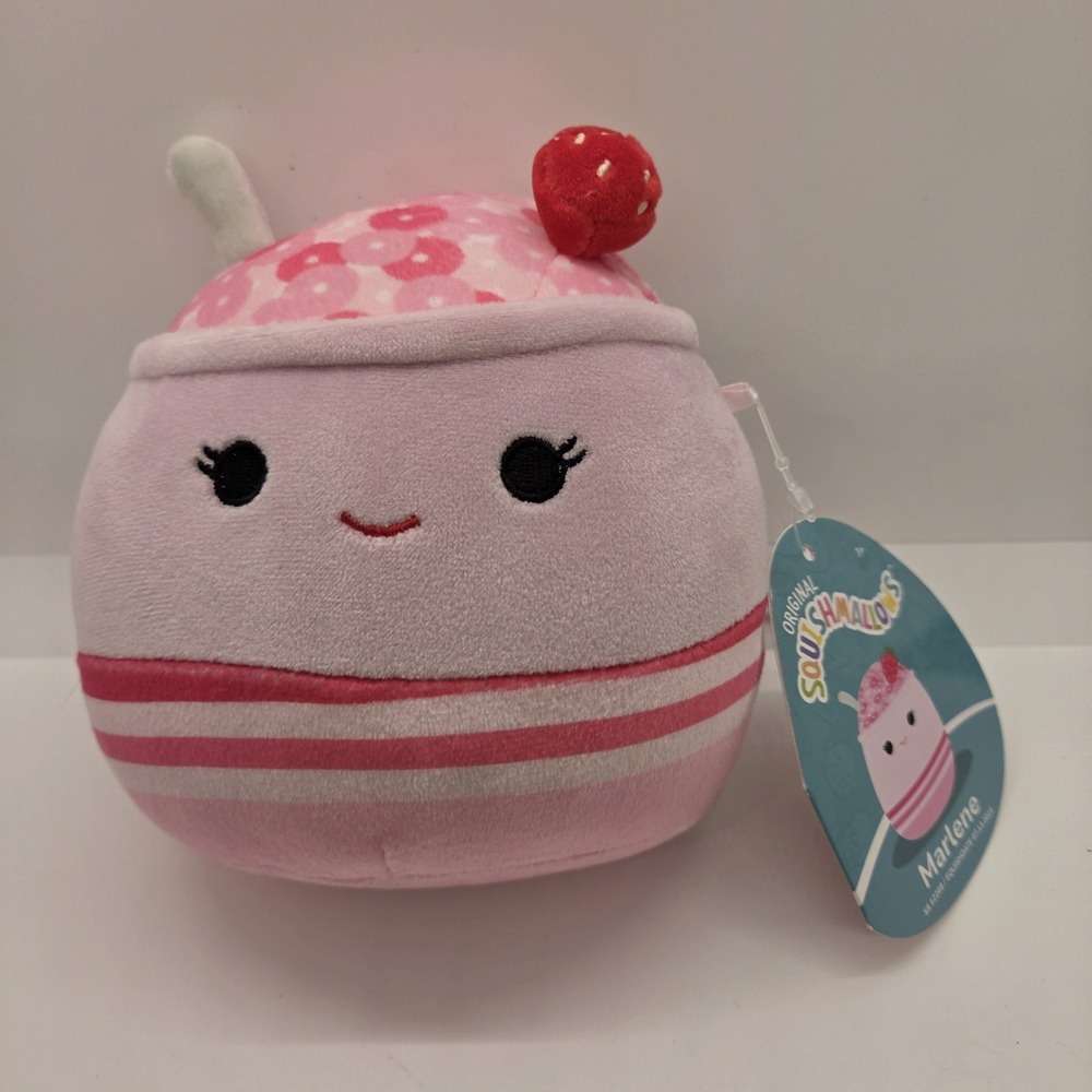 Squishmallows Marlene Strawberry Smoothie‎ Plush 5" S5 #2268 w/ Tag